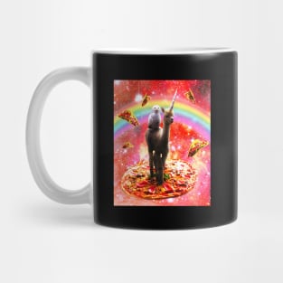 Space Owl Riding Alpaca Unicorn - Pizza & Taco Mug